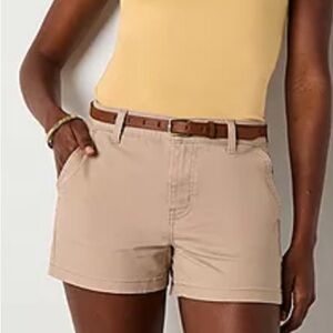 ❤️3X20 a.n.a Twill Shorts Women's Tan Chino Shorts | 6